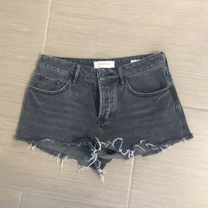 PacSun black denim shorts